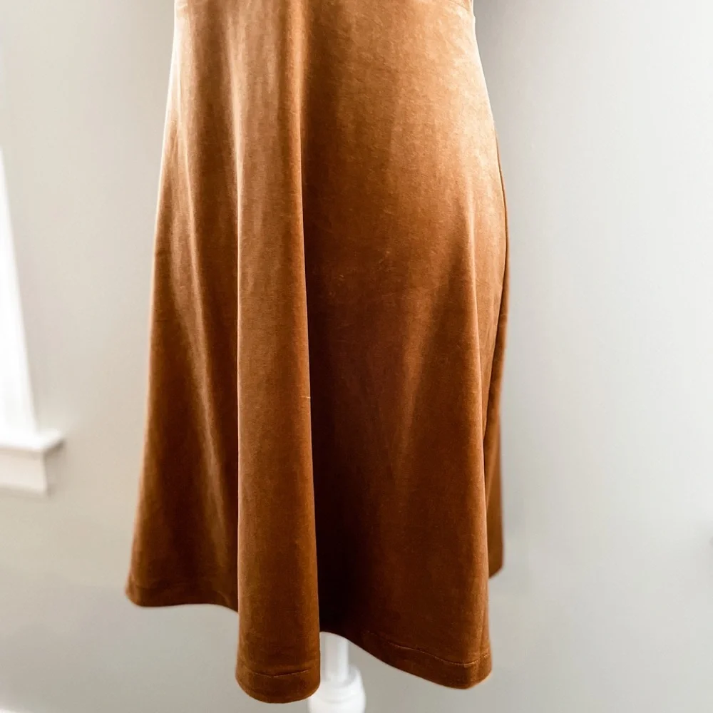 SOLD Madewell Velvet V-neck Flutter Sleeve Dress - Picture 6 of 13